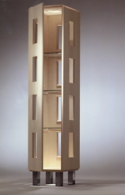 Vitrine, Ahorn und Glas